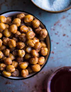 Salt and Vinegar Roasted Chickpeas