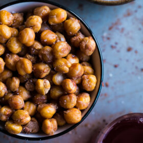 Salt and Vinegar Roasted Chickpeas