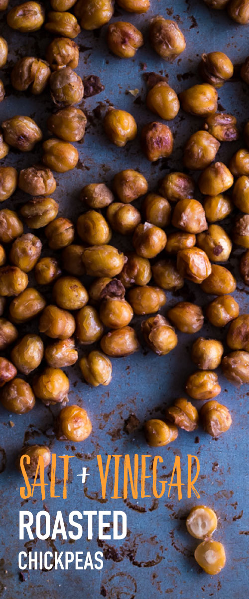 Salt and Vinegar Roasted Chickpeas