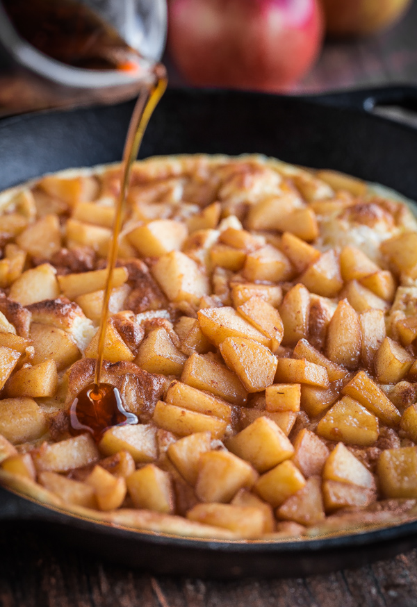 Soufflé Pancake with Cinnamon Apples