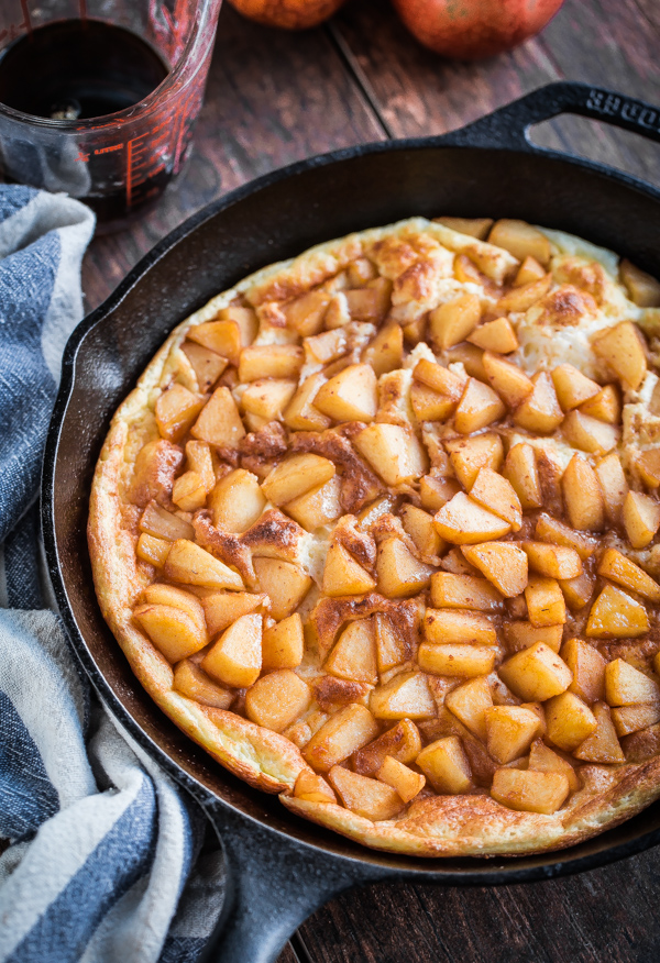 Soufflé Pancake with Cinnamon Apples