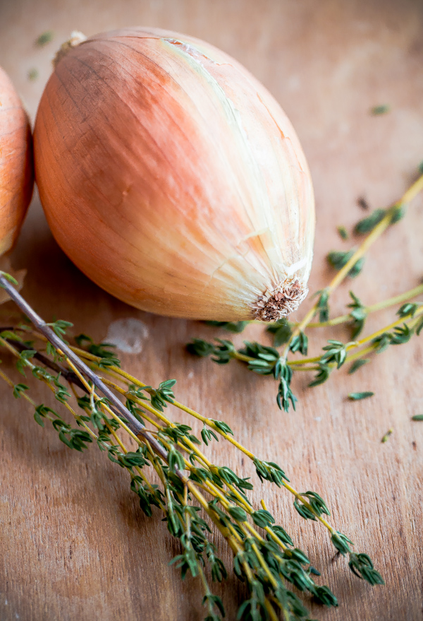 Whole Onion with Fresh Thyme