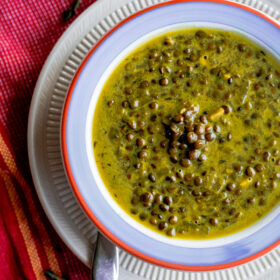 Green-Lentil Soup with Coconut Milk & Indian Spices