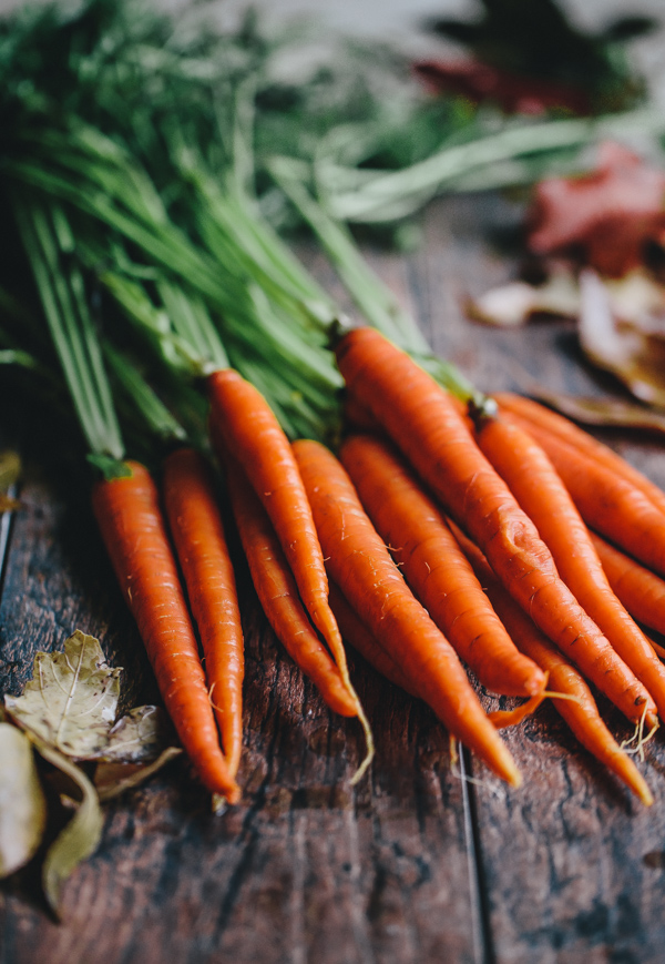 Whole Carrots with Stems Attached