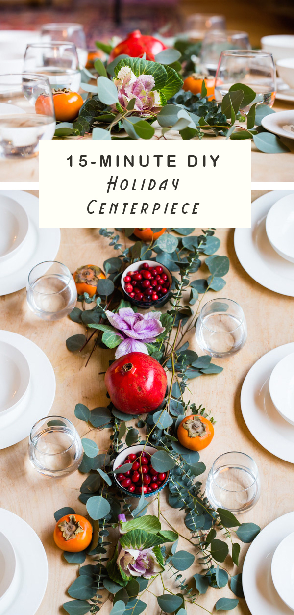 15-Minute DIY Centerpiece for the Holidays. Easy and impressive!