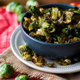 Fried Brussels Sprout Leaves with Lemon & Chili Flakes. The perfect crispy snack!