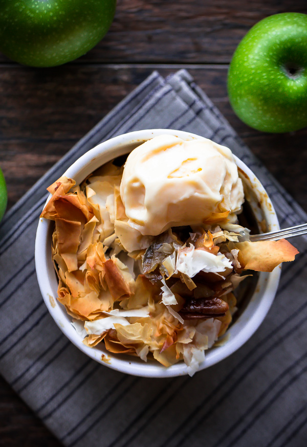 Apple Walnut Phyllo Pies