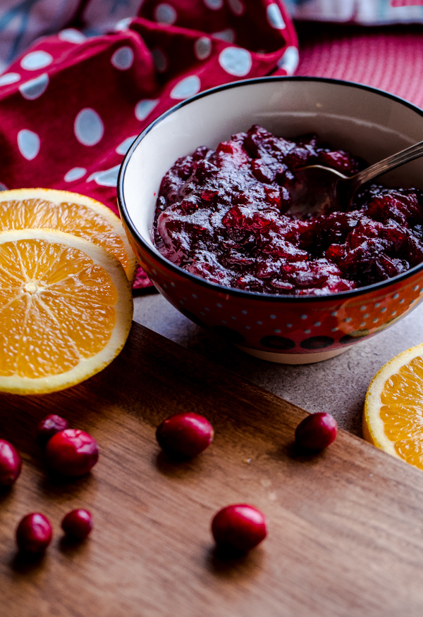 Cranberry Compote in Bowl