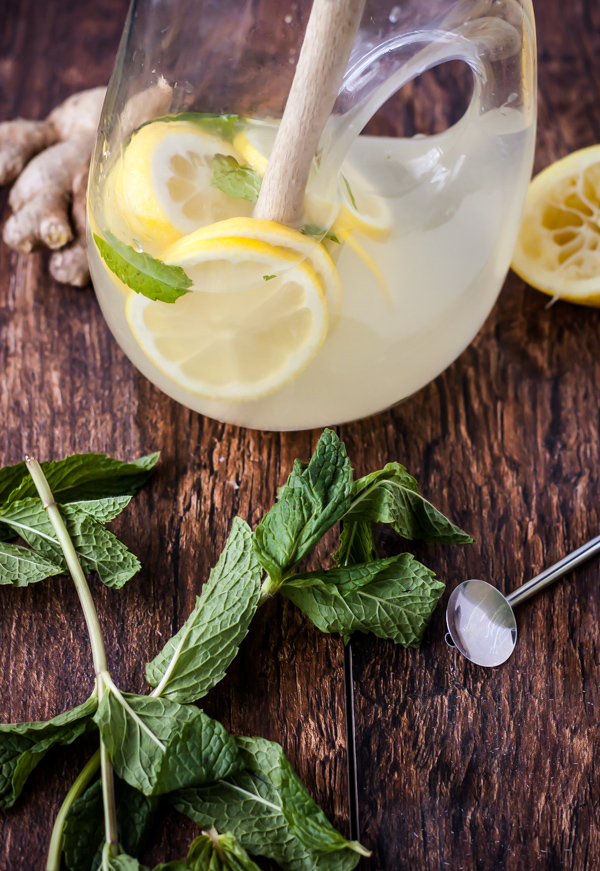 Fresh Mint Ginger Lemonade