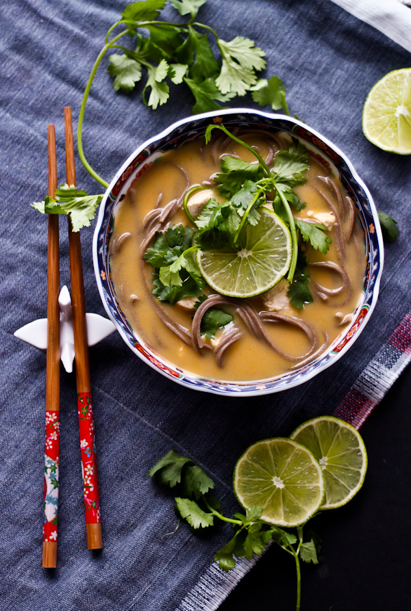 Thai Coconut Chicken Noodle Soup