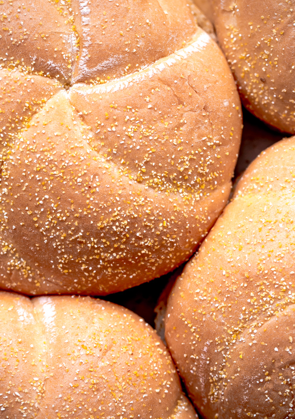 Corn Dusted Kaiser Rolls