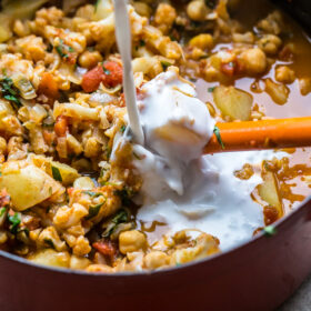 Simple Cauliflower, Potato, and Chickpea Curry