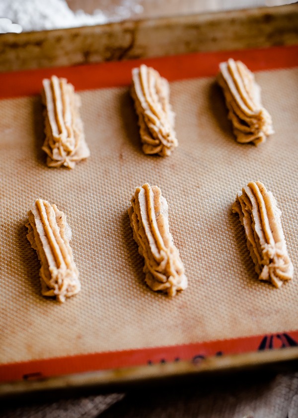 Piped Hazelnut Cookies