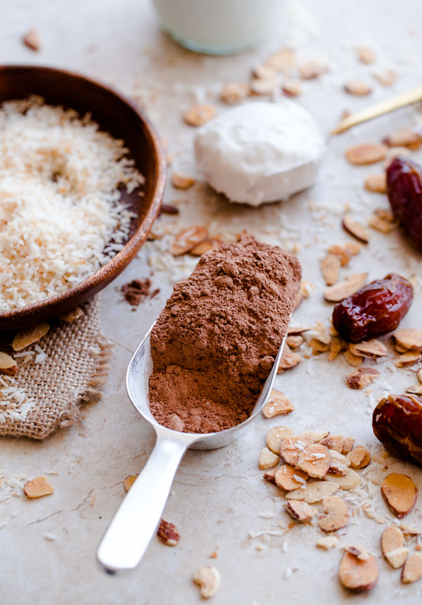 Healthy Almond Joy Smoothie. Vegan, gluten-free, and delicious!