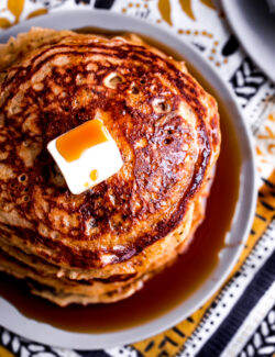 Lemon Chia Whole Wheat Pancakes