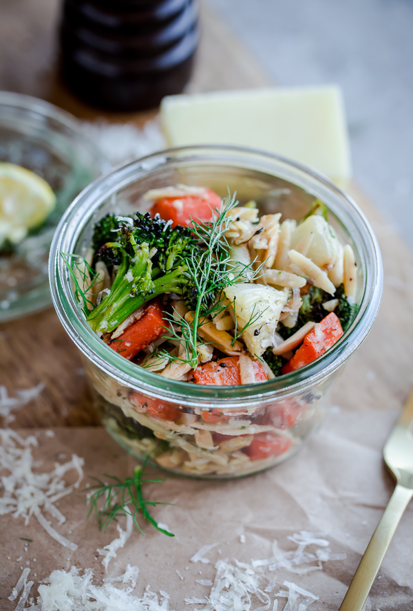 Roasted Vegetable Orzo Salad 