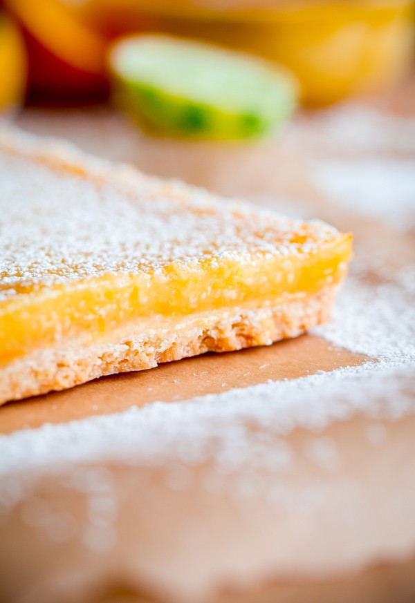 Four Citrus Coconut Shortbread Bars