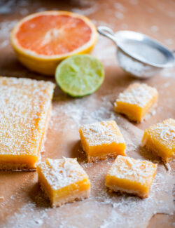 Four Citrus Coconut Shortbread Bars