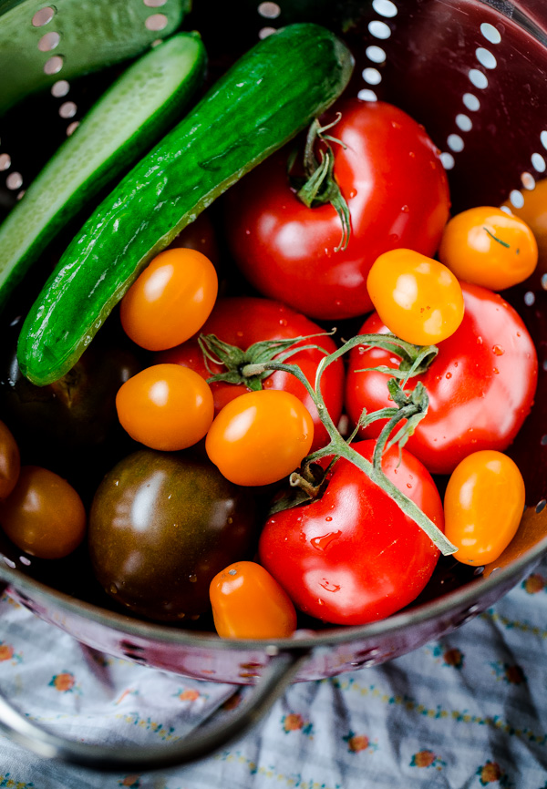 Greek Salad with Crispy Feta