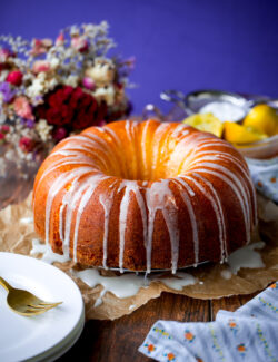 Lemon Pound Bundt Cake. This incredibly moist and delicious cake is the perfect dessert for Mother's Day!