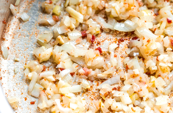Sautéed Onion and red Pepper Flakes