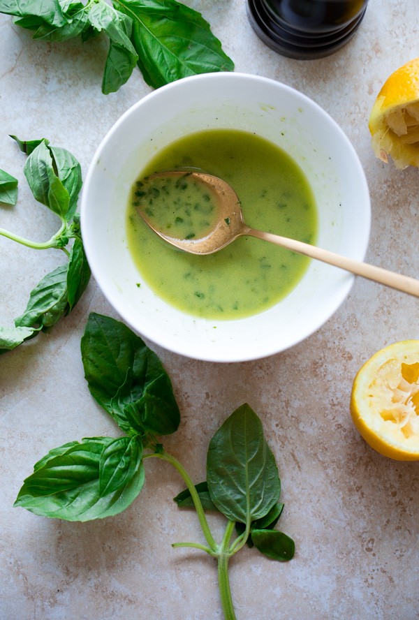 Homemade Basil Vinaigrette