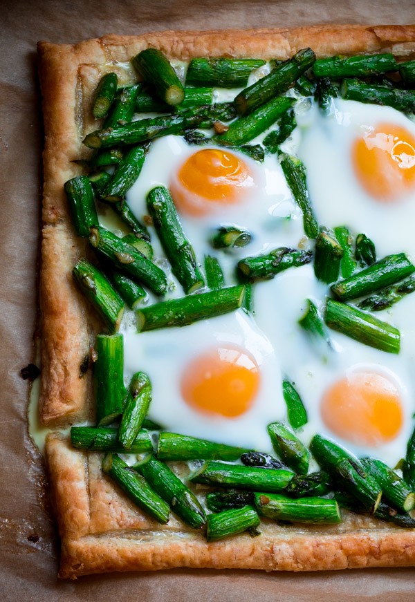 Asparagus Egg Puff Pastry Tart