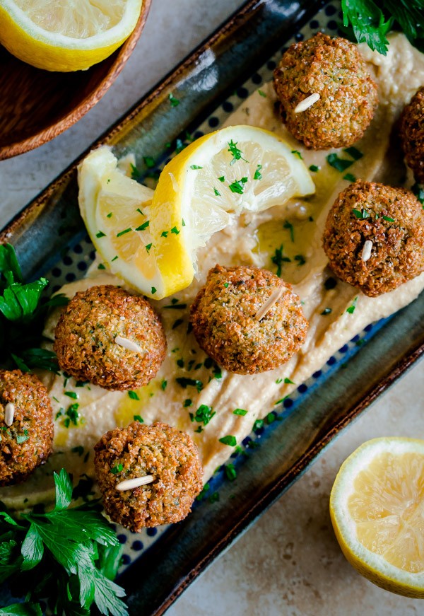 Mini Falafel Bites with Hummus