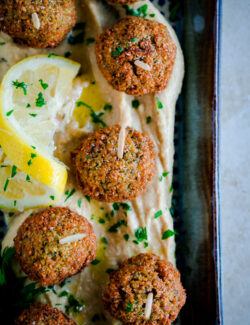 Mini Falafel Bites with Hummus