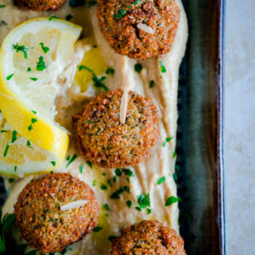 Mini Falafel Bites with Hummus