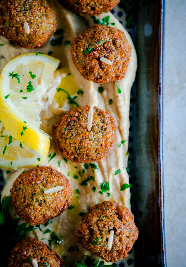 Mini Falafel Bites with Hummus