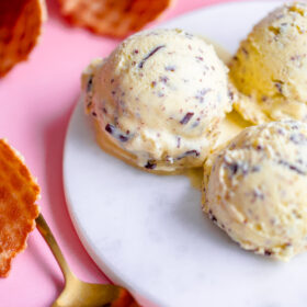 Olive Oil Stracciatella Ice Cream