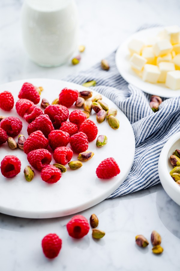 Raspberry Pistachio Scone Ingredients