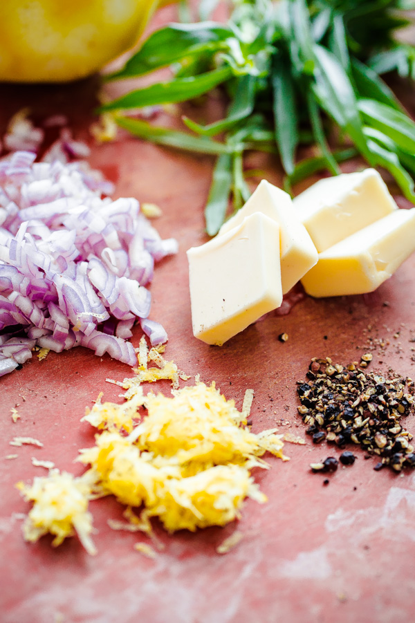 Tarragon Shallot Butter Ingredients 