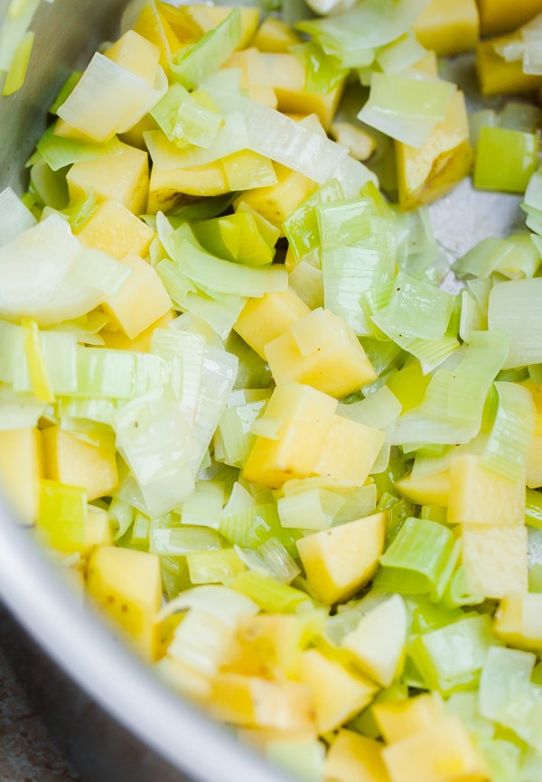 Cauliflower Potato Mixture in Pot