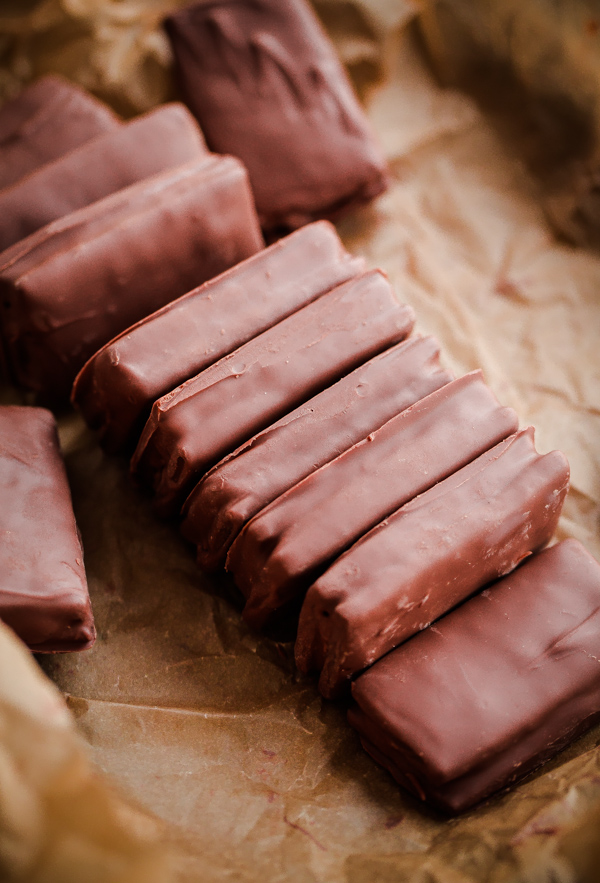 Tim Tam tarts with raspberries Recipes