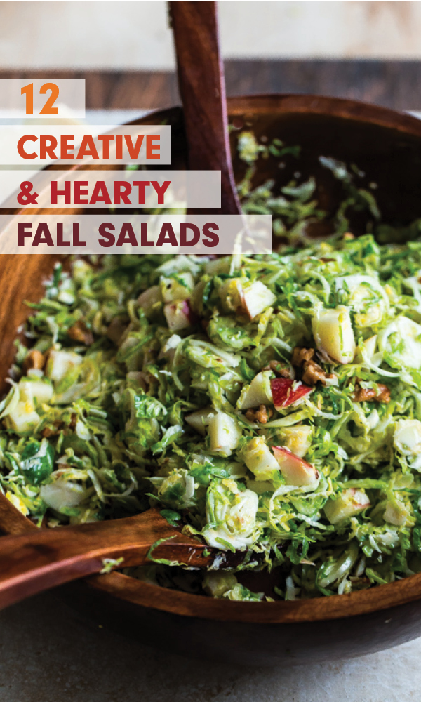 12 Creative and Hearty Fall Salad Recipes. Great for the holiday season! 