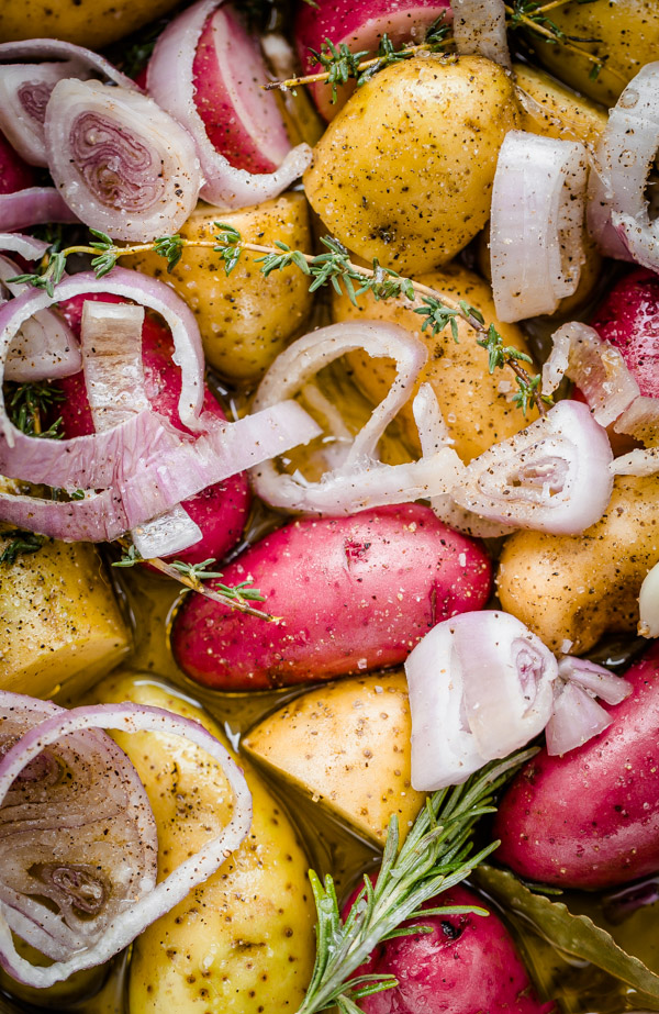 Braised Fingerling Potatoes 