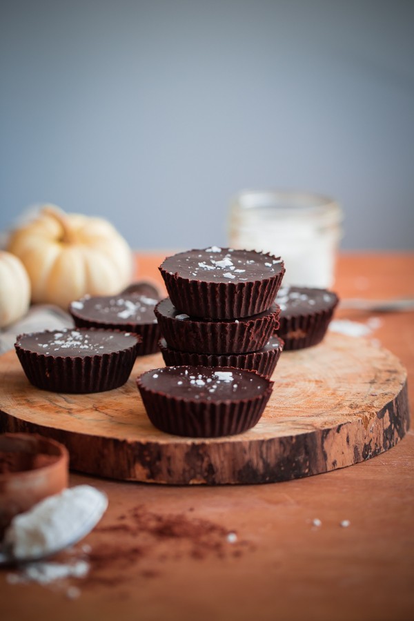 Homemade Cinnamon Almond Butter Chocolate Cups