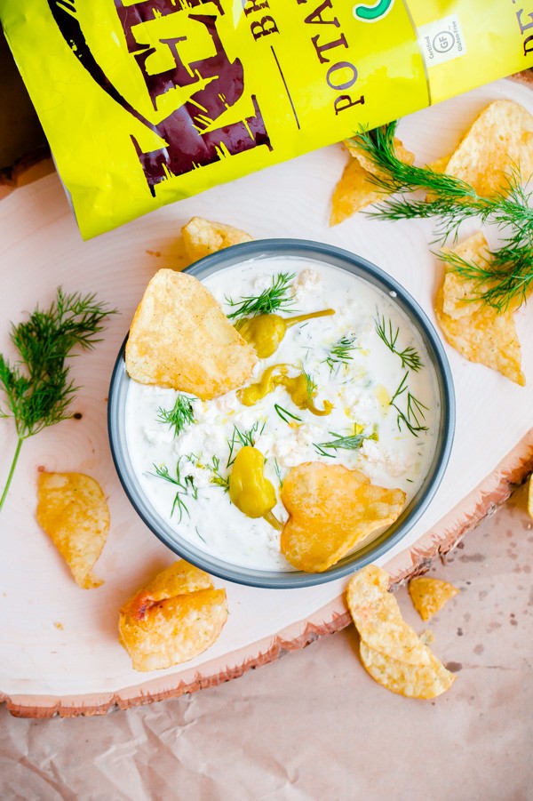 Feta and Pepperoncini Tzatziki Dip