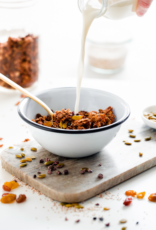 Mexican Granola with Cocao Nibs and Pumpkin Seeds