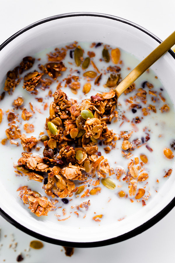 Mexican Granola with Milk