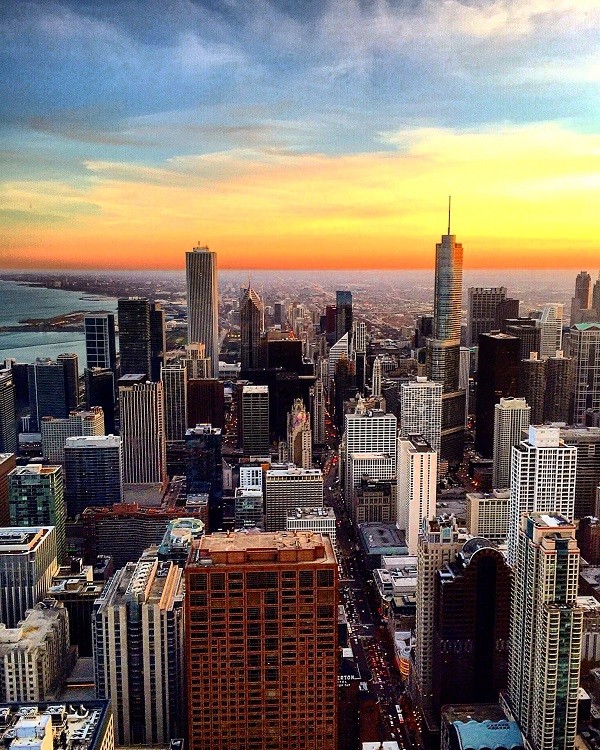 View from Hancock Building - Chicago