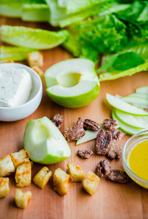 Apple Gem Lettuce Pecan Salad Ingredients