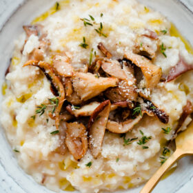 Easy No Stir Mushroom Risotto