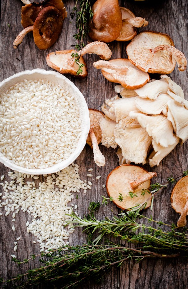 Mushroom Risotto Ingredients