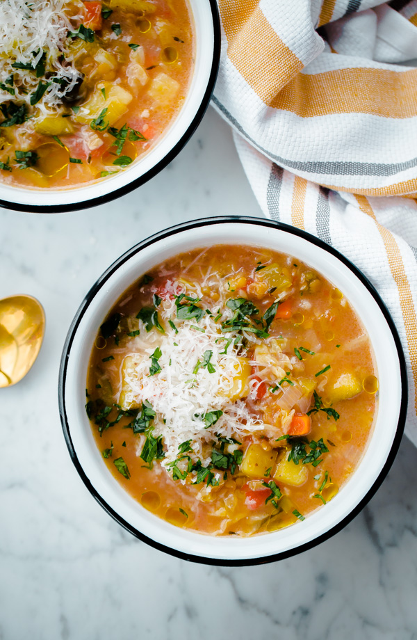 Slow Cooker Winter Vegetable Soup with Split Red Lentils - A Beautiful ...