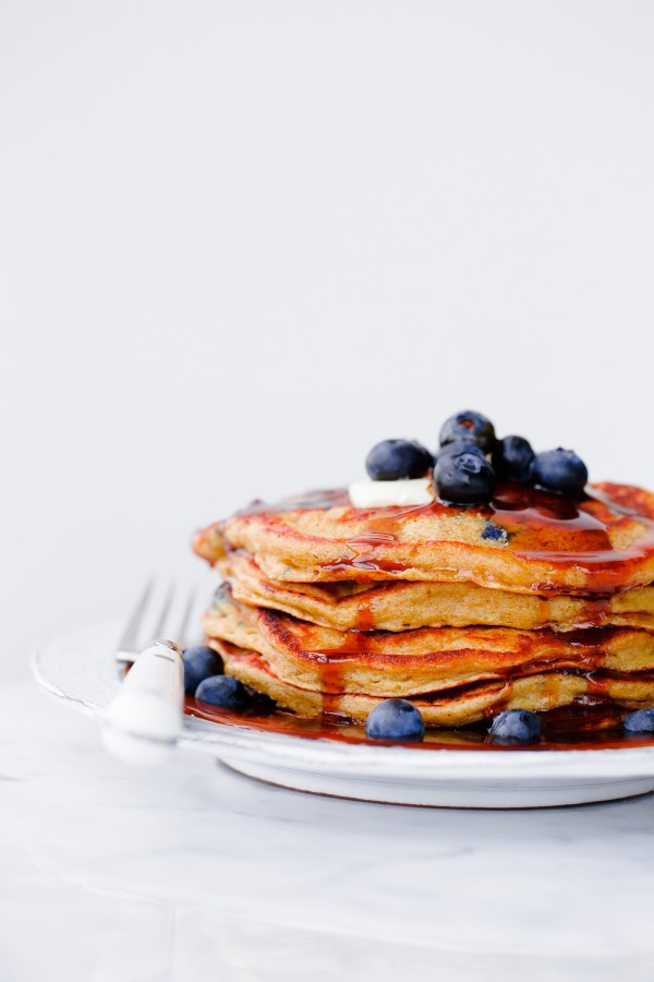 Blueberry Rye Pancakes