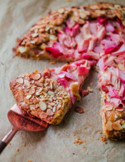 Rhubarb Galette with Orange Frangipane