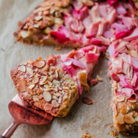 Rhubarb Galette with Orange Frangipane